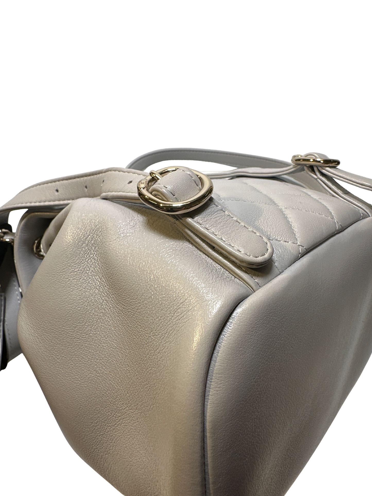 Used CHANEL Duma small Backpack (Rucksack) Grey GHW