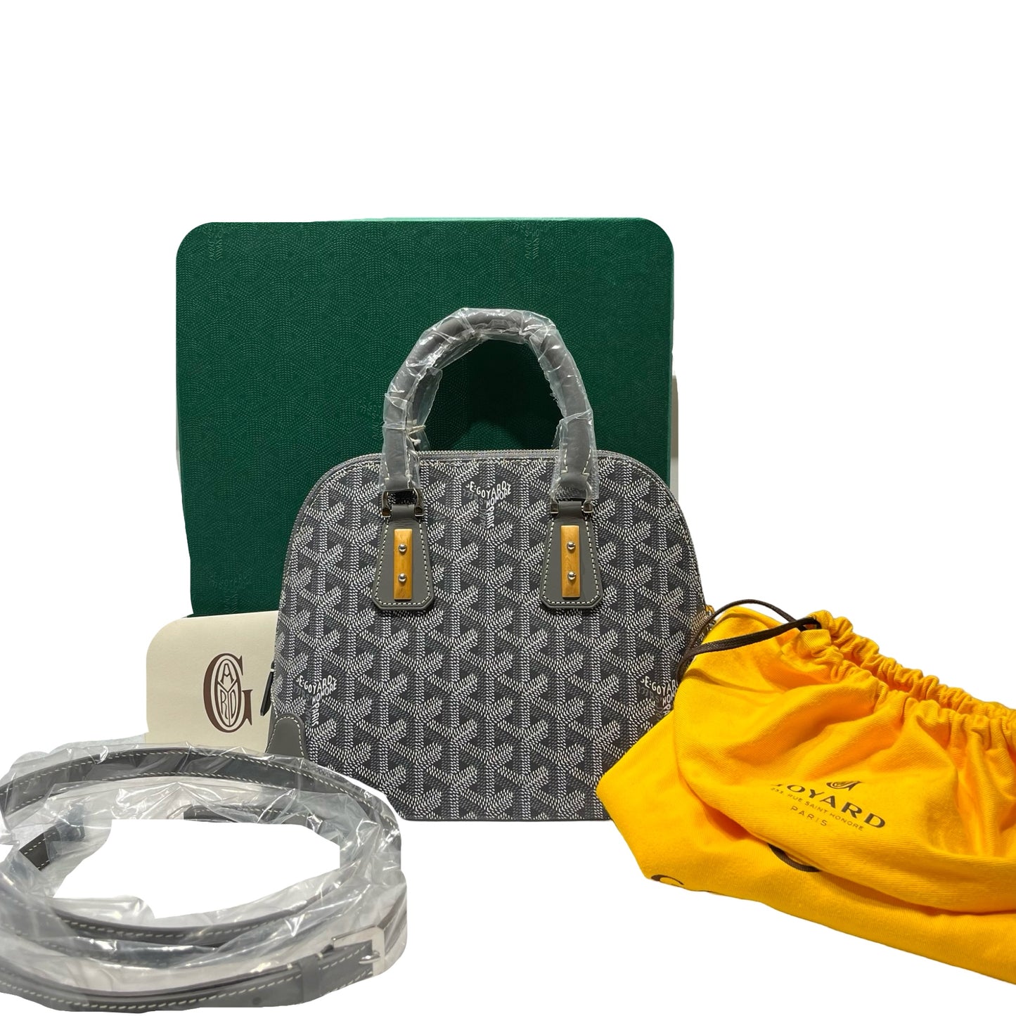 Unused GOYARD VENDOME Two Way Shoulder Bag Grey