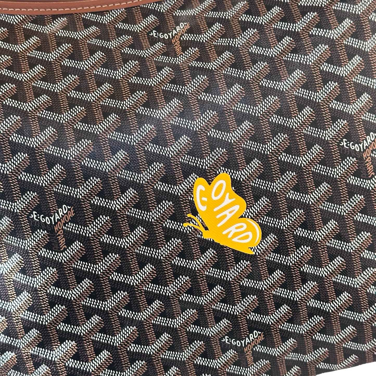 Used Goyard Hobo Bag Brown PHW