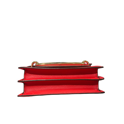 Used HERMES Evercolor Mini Roulis Shoulder Bag S3 Rouge Coeur GHW