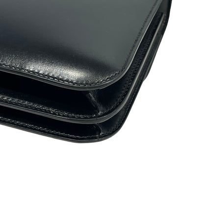Used HERMES Solid color Constance Shoulder Bag Black