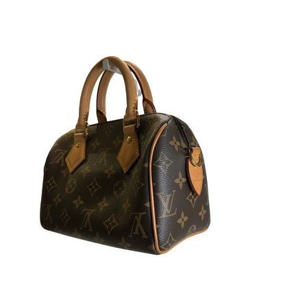Used LOUIS VUITTON Monogram Canvas Speedy 25 Bandoulière Handbag Brown