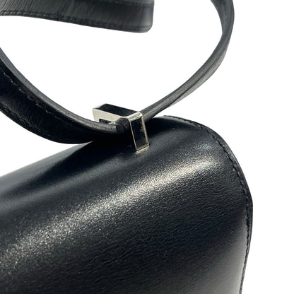 Used HERMES Solid color Constance Shoulder Bag Black