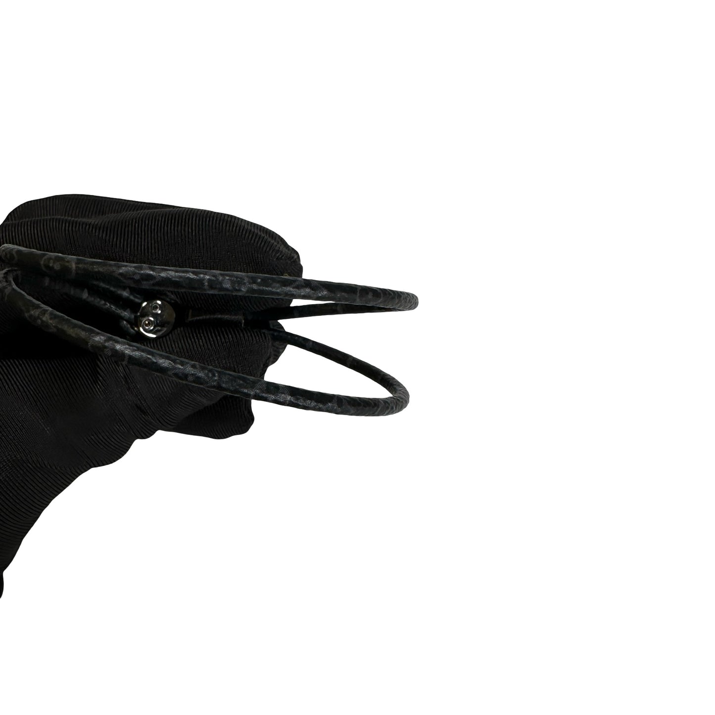 Used LOUIS VUITTON Loop It BRACELET Black PHW