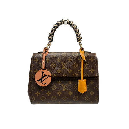 Used LOUIS VUITTON Monogram coated canvas CLUNY BB Two Way Shoulder Bag Brown GHW