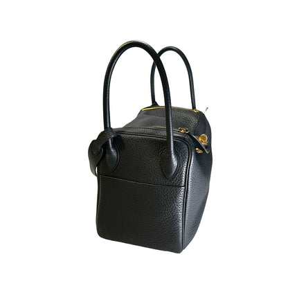 Used HERMES Tc Lindy 26 Shoulder Bag Black Ghw