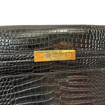 Used SAINT LAURENT Manhattan Medium Shoulder Bag Black GHW