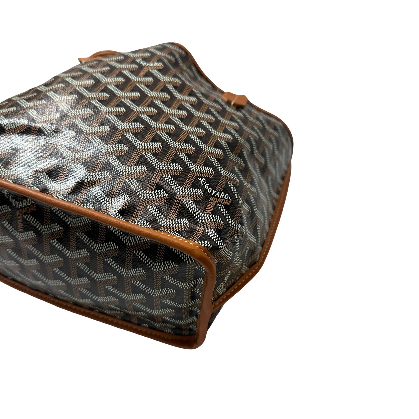 New GOYARD Sac Anjou Mini Hobo Bag Brown Black