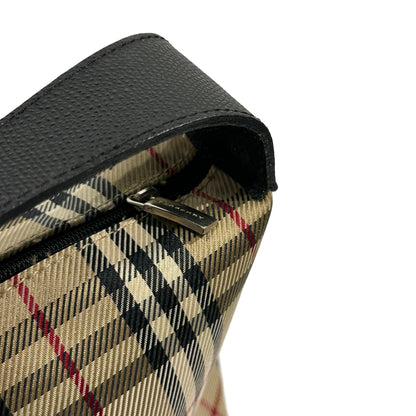 Used BURBERRY Nova Check Nova Check Shoulder Bag Beige Black Red