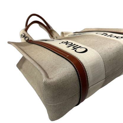 New Chole Medium Tote Tote Bag Beige