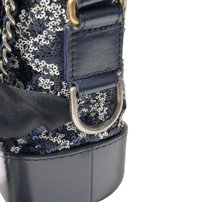 CHANEL Sequins Calfskin Leather Gabrielle small Cross Body Bag