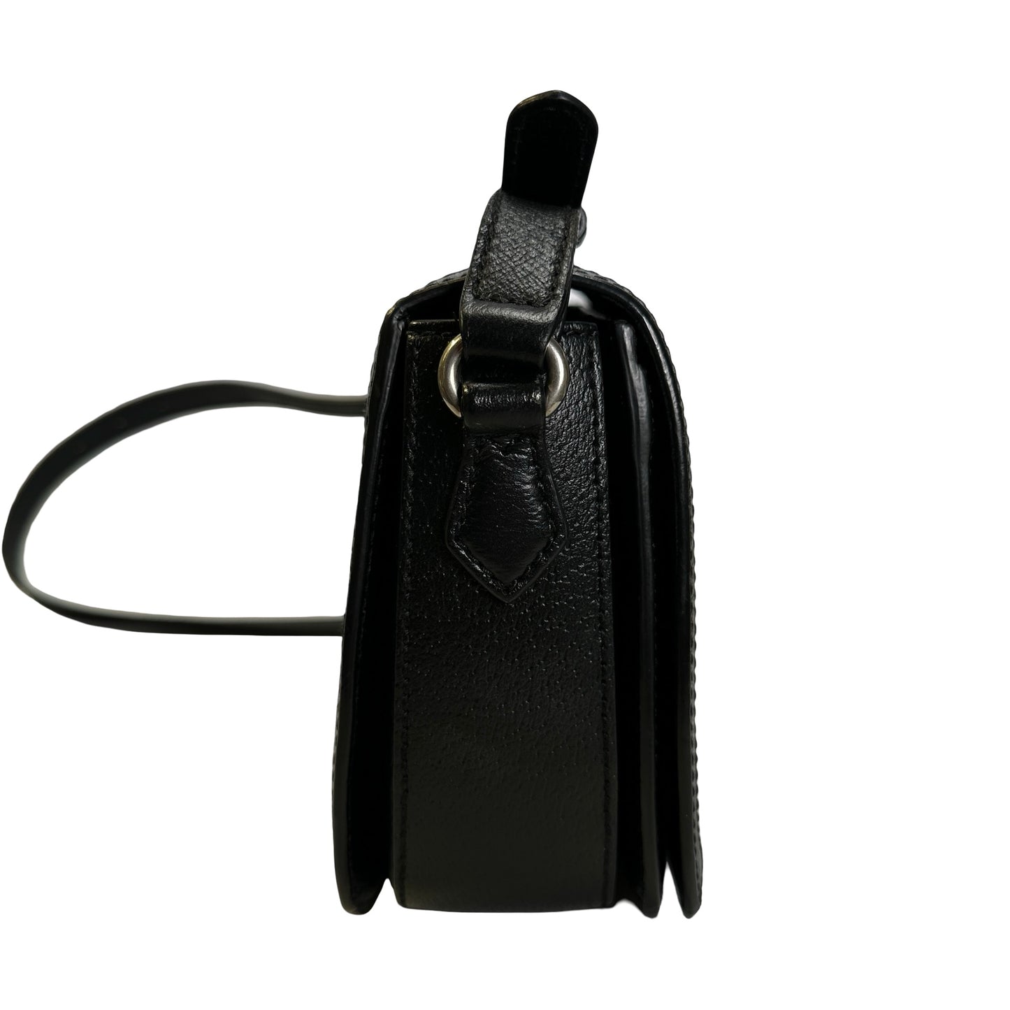 Used BALENCIAGA X GUCCI BB Monogram Web Stripe Canvas Leather Hacker Project Small Shoulder Bag Shoulder Bag Black Grey Red Blue