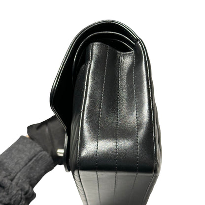 Used CHANEL CF 23 Shoulder Bag Black PHW