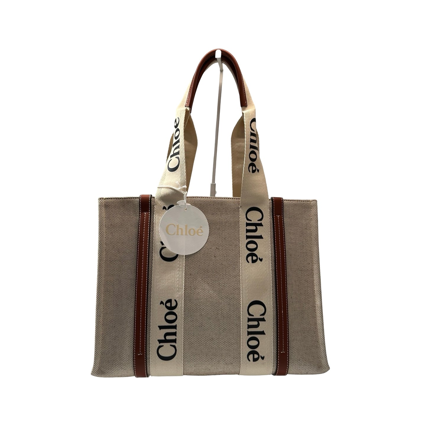 New Chole Medium Tote Tote Bag Beige