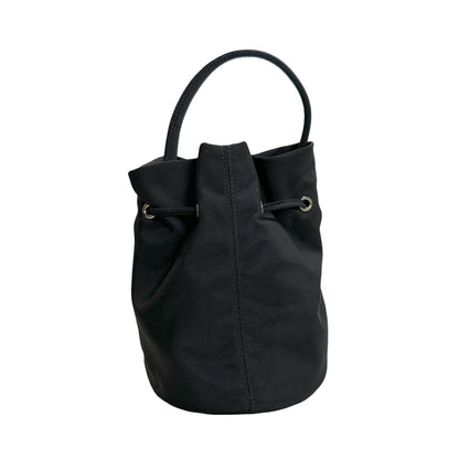 Used BALENCIAGA Logo Wheel Drawstring Bag Black Pink