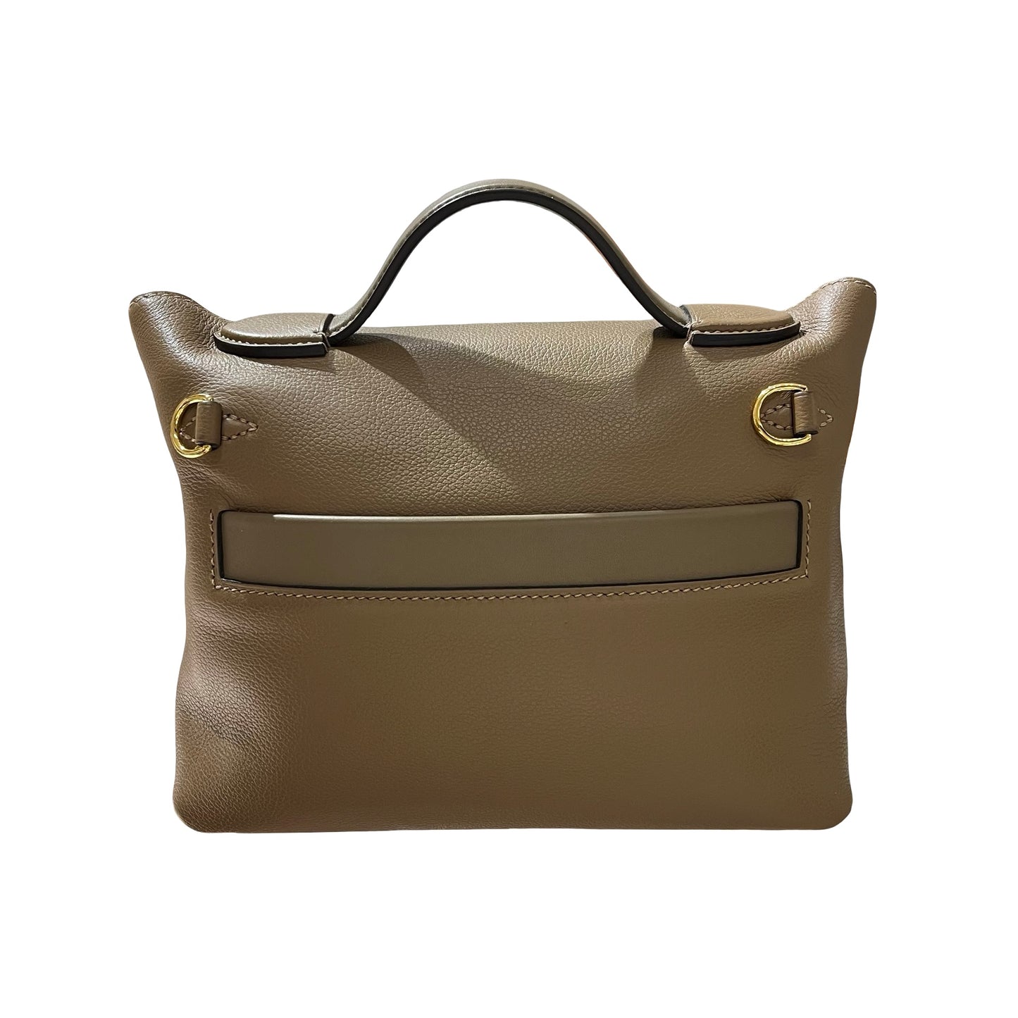 Used HERMÈS Mini 24/24 Two Way Shoulder Bag Brown GHW