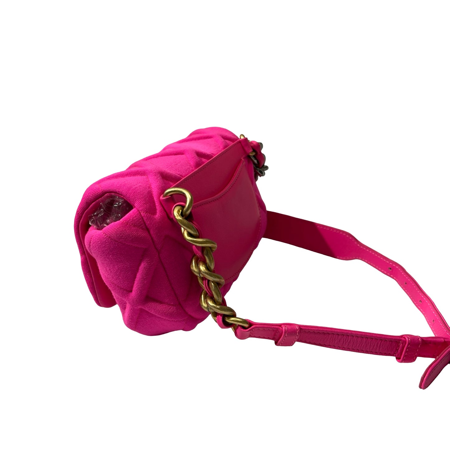 Used CHANEL 19 mini cross Body Cross Body Bag Pink GHW