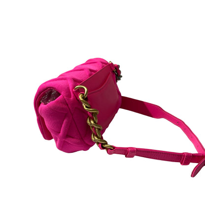 Used CHANEL 19 mini cross Body Cross Body Bag Pink GHW