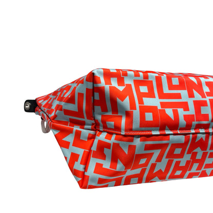 Used Long Champ Two way shoulder bag Shoulder Bag Red Black