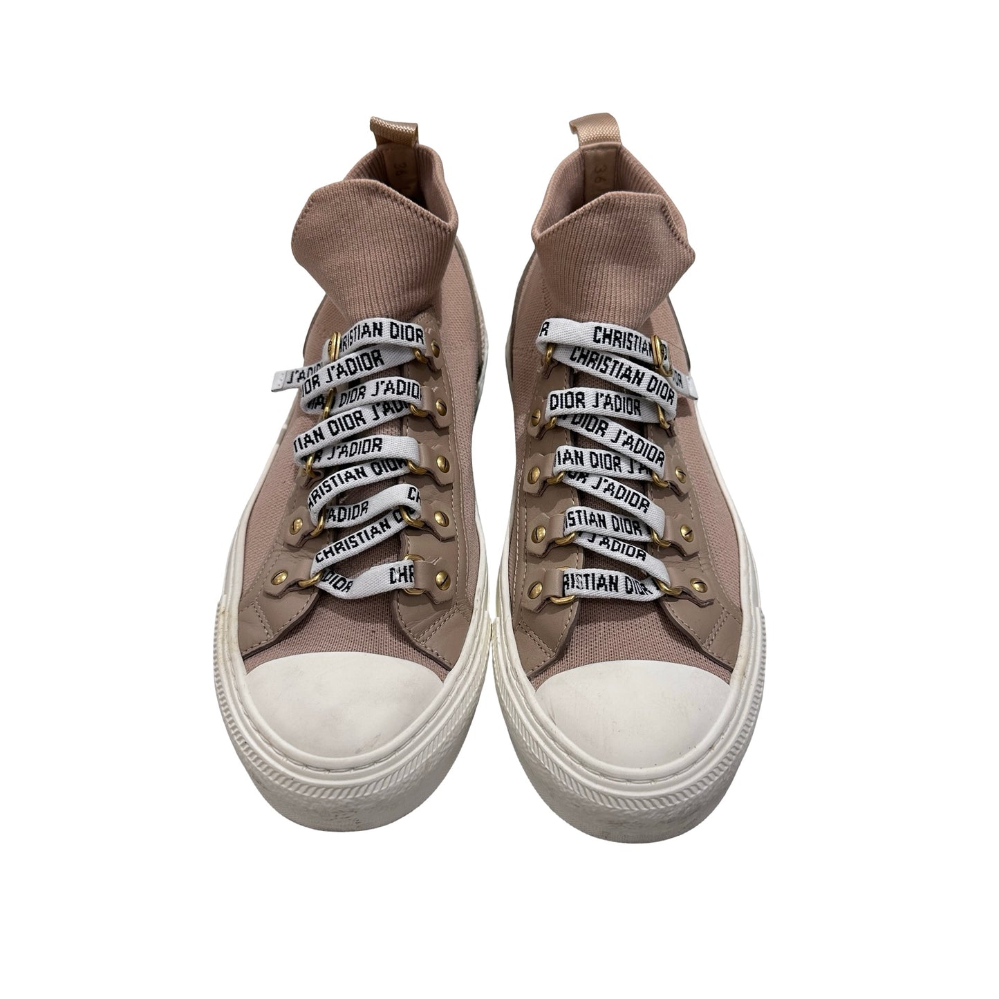 Used DIOR Sneakers Shoes Beige White
