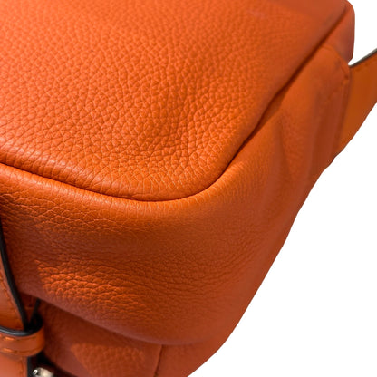 Used LOEWE Calfskin Leather Canvas Military XS Messenger Cross Body Bag