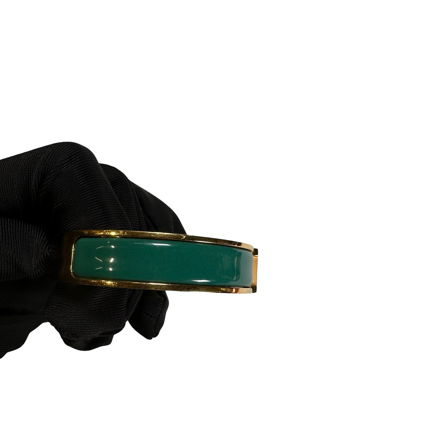 Used HERMES Bracelet BRACELET Green GHW