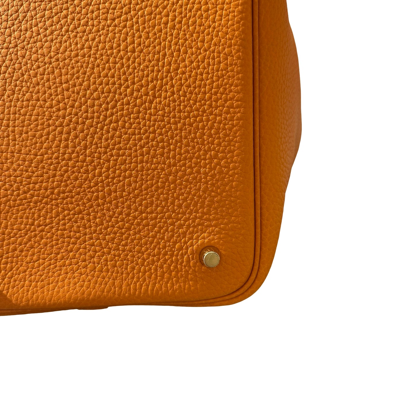New HERMÈS Picotin 22 Bucket Bag Orange (93) GHW
