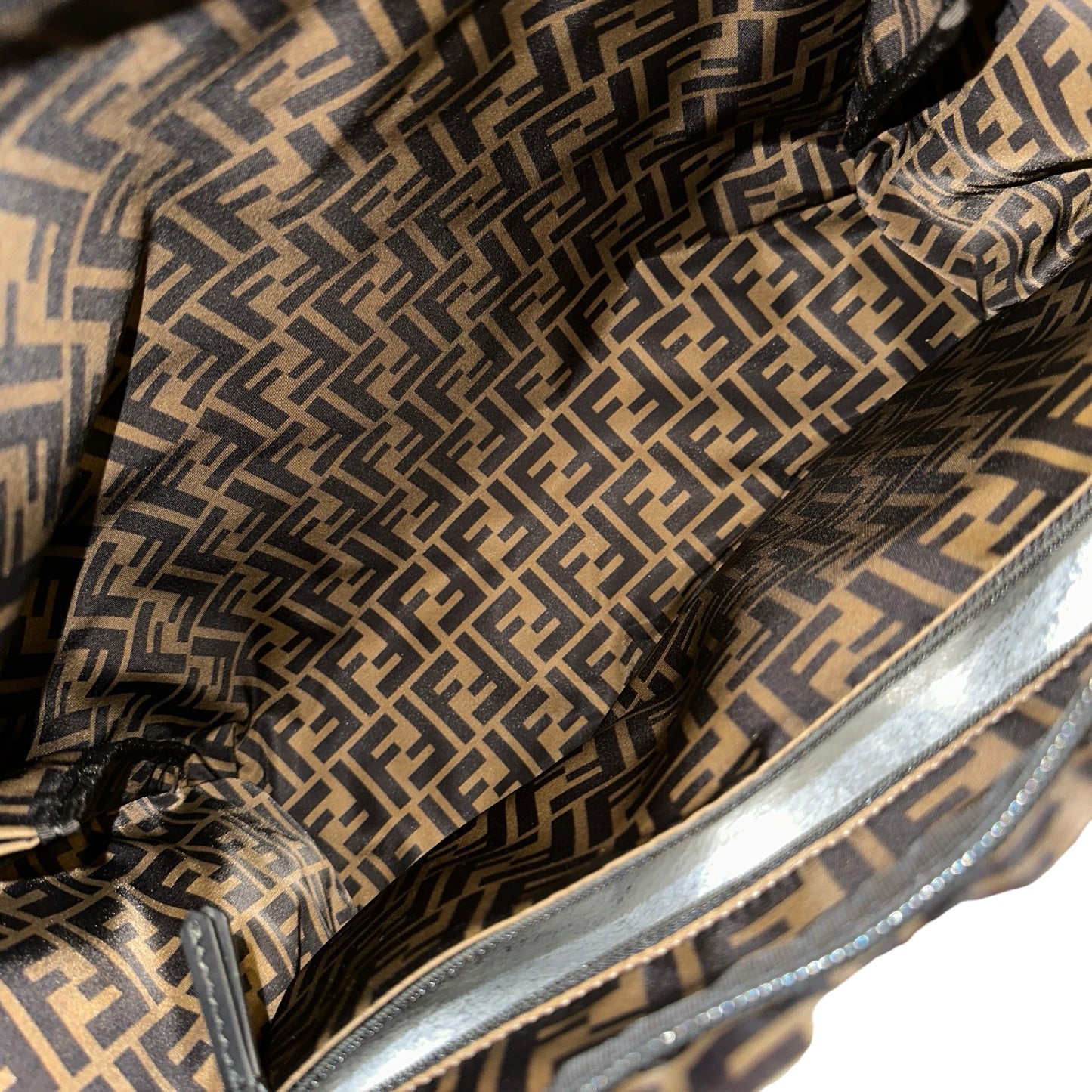 Used FENDI Shoulder Bag Multi colour Brown Black