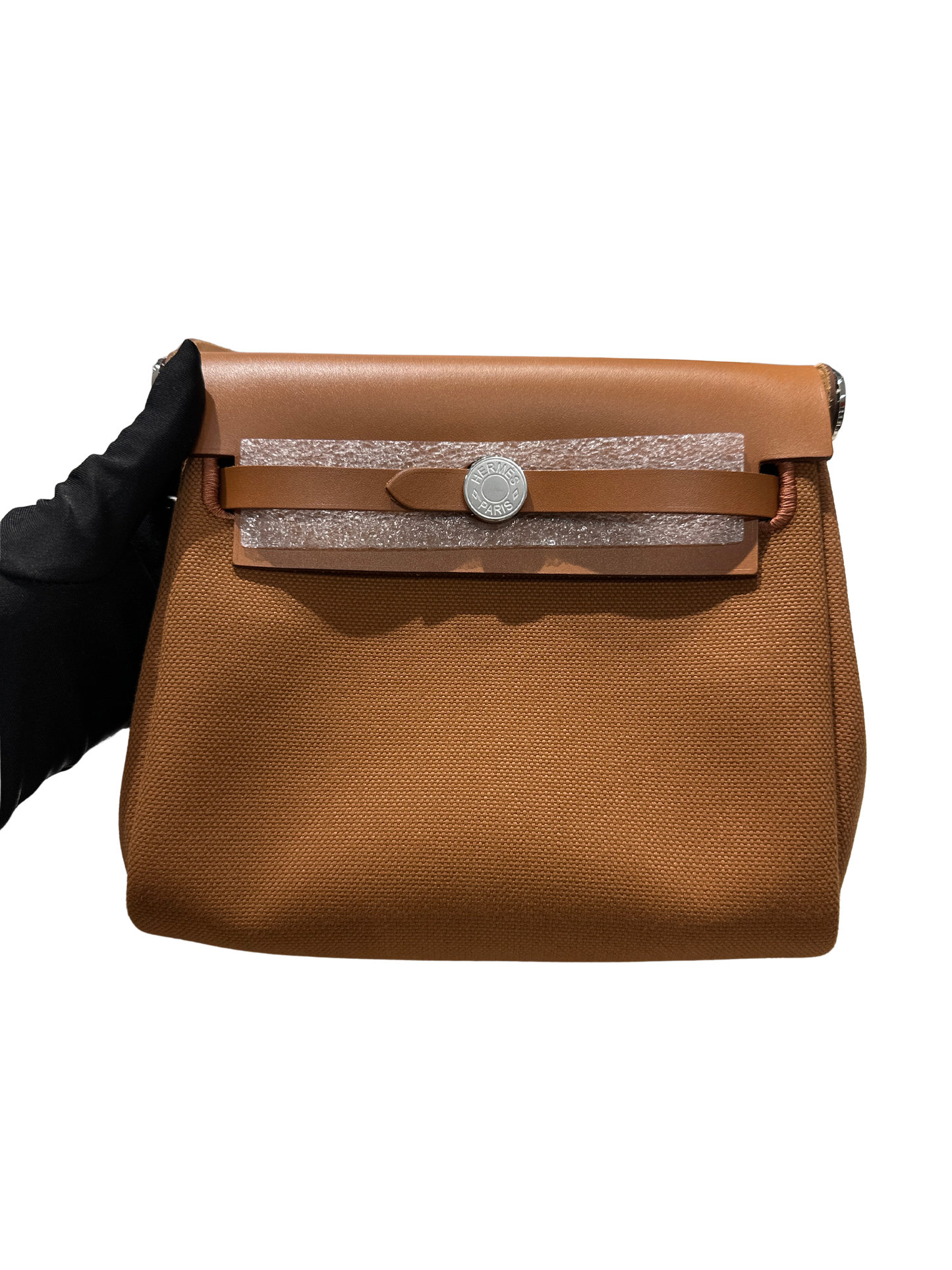 Brand New HERMES Mini Herbag Shoulder Bag Gold PHW
