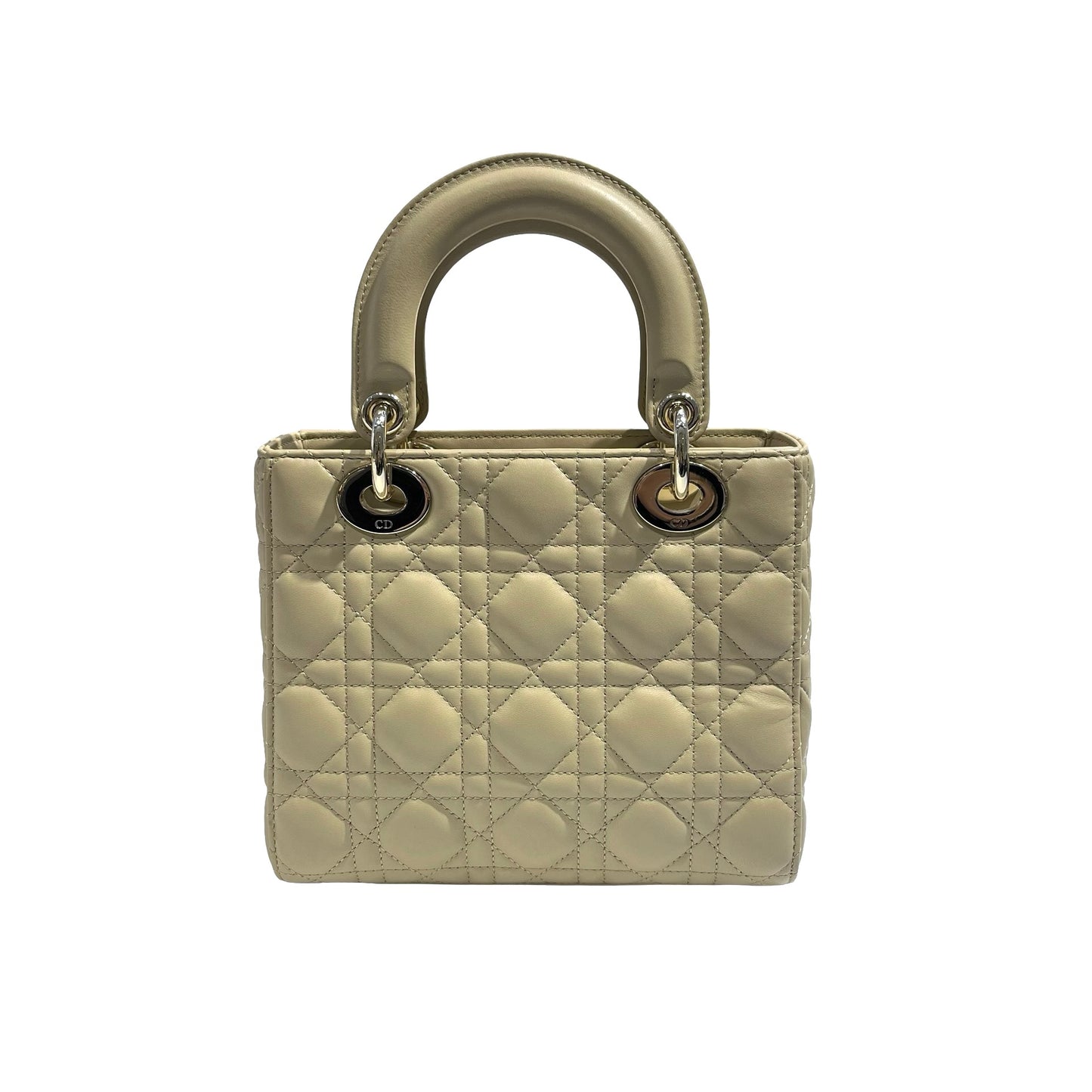 Used DIOR Lady Dior Handbag Beige
