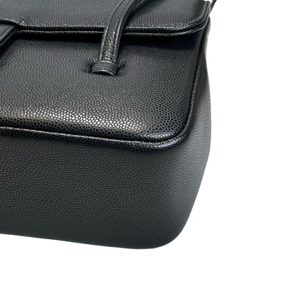 Used CHANEL Caviar Leather Shoulder Bag Shoulder Bag Black