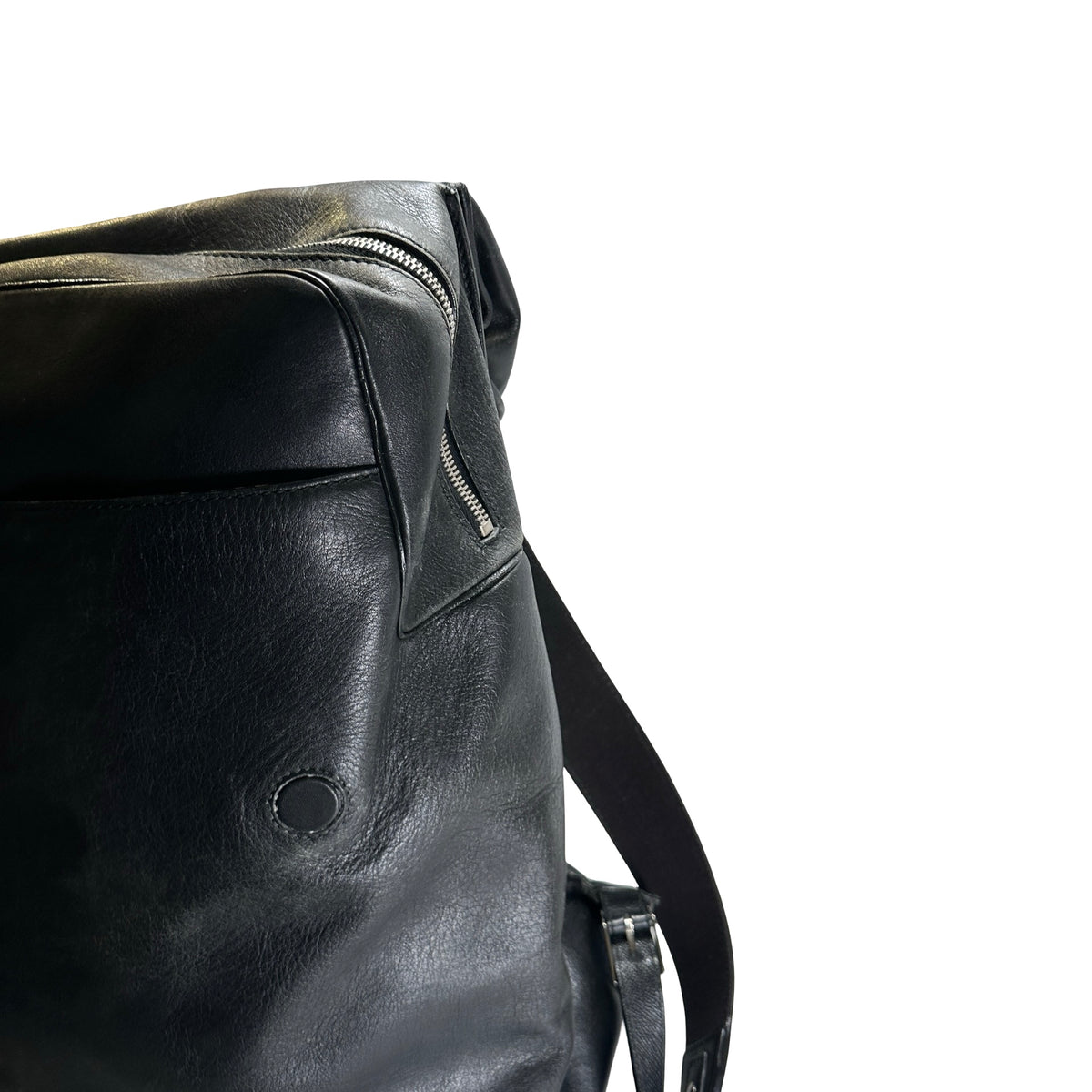 Used BALENCIAGA Leather Backpack Black