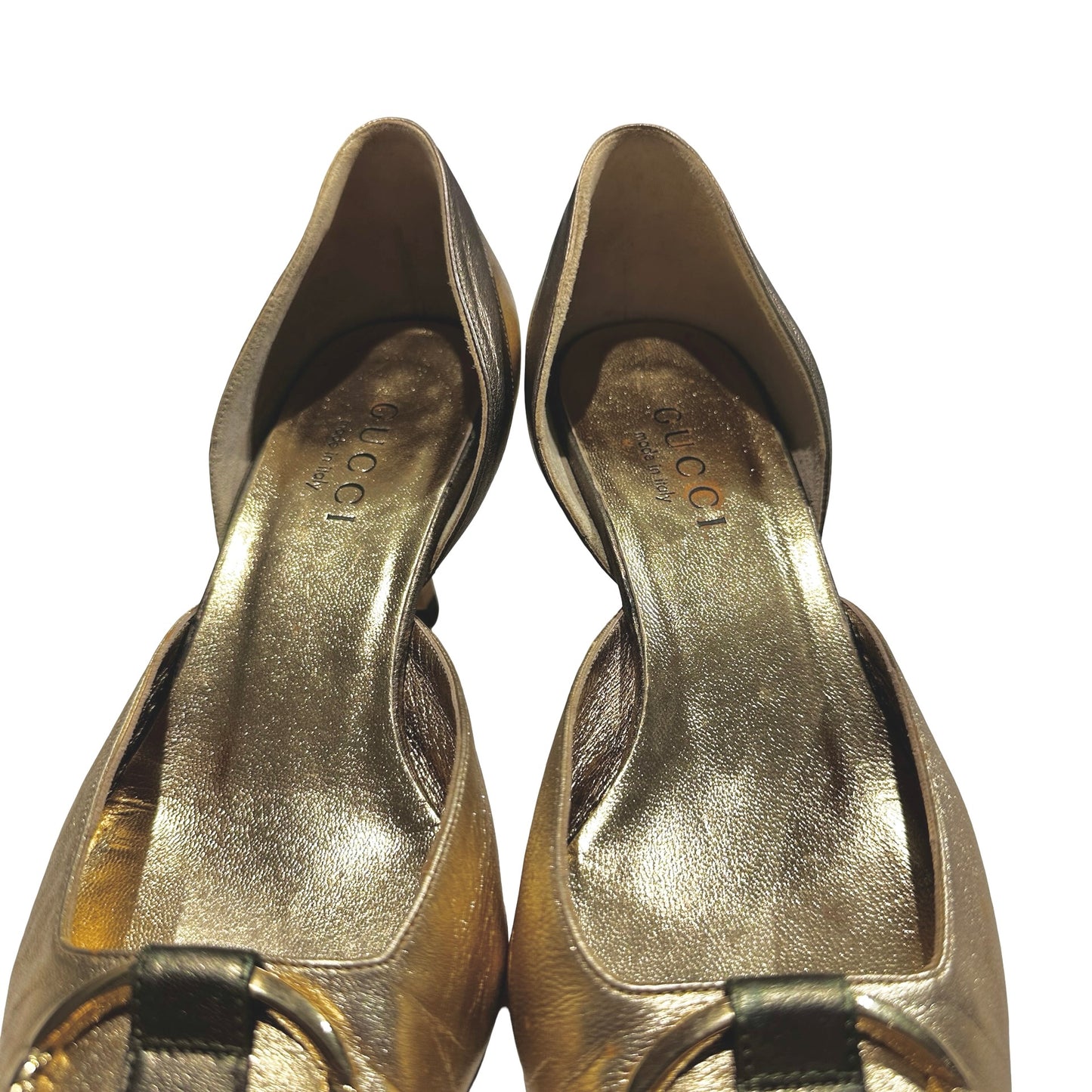 Used Gucci Heels Heels Gold