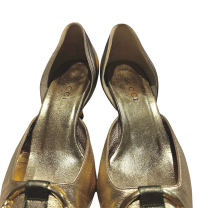 Used Gucci Heels Heels Gold