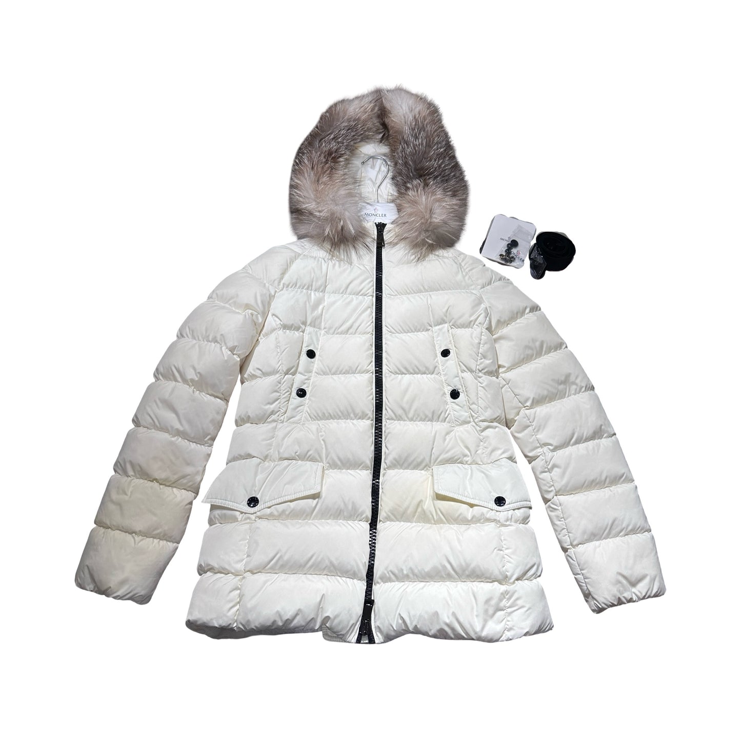 Used MONCLER Puffer Clion Giubbotto Clothes White