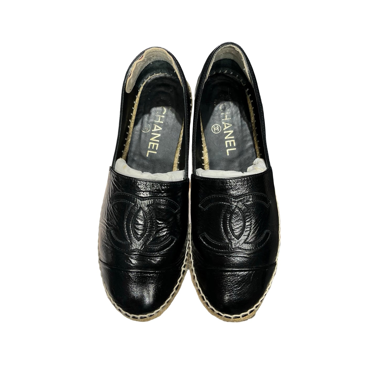 Used CHANEL Leather Shoes Shoes Black