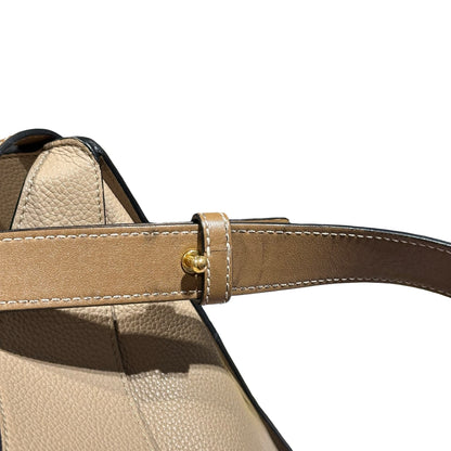 Used LOEWE Hammock Small Two Way Shoulder Bag Beige