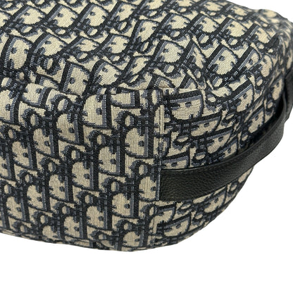 Used DIOR Canvas Oblique Saddle Messenger Bag GHW