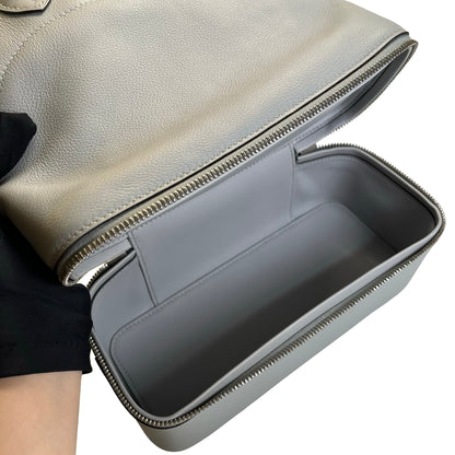Used HERMES Leather Bolide Secret Handbag Grey