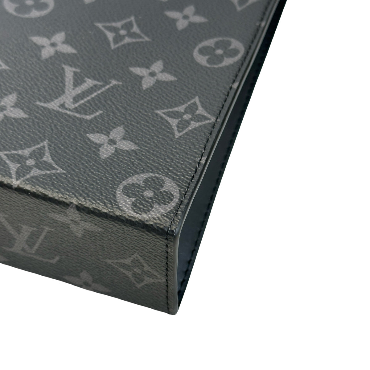 Used LOUIS VUITTON Monogram Eclipse Monogram Eclipse Watch Box Box Black Grey