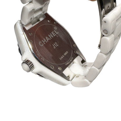 Used Chanel J12 Watch White Silver