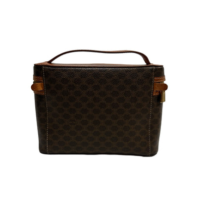 CELINE Macadam Macadam Canvas Bag Handbag Brown