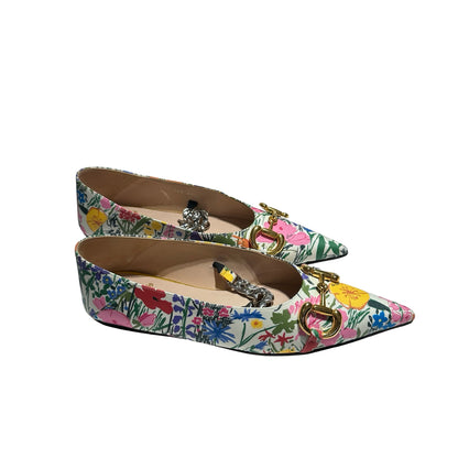 Used GUCCI Shoes Pink Yellow Green