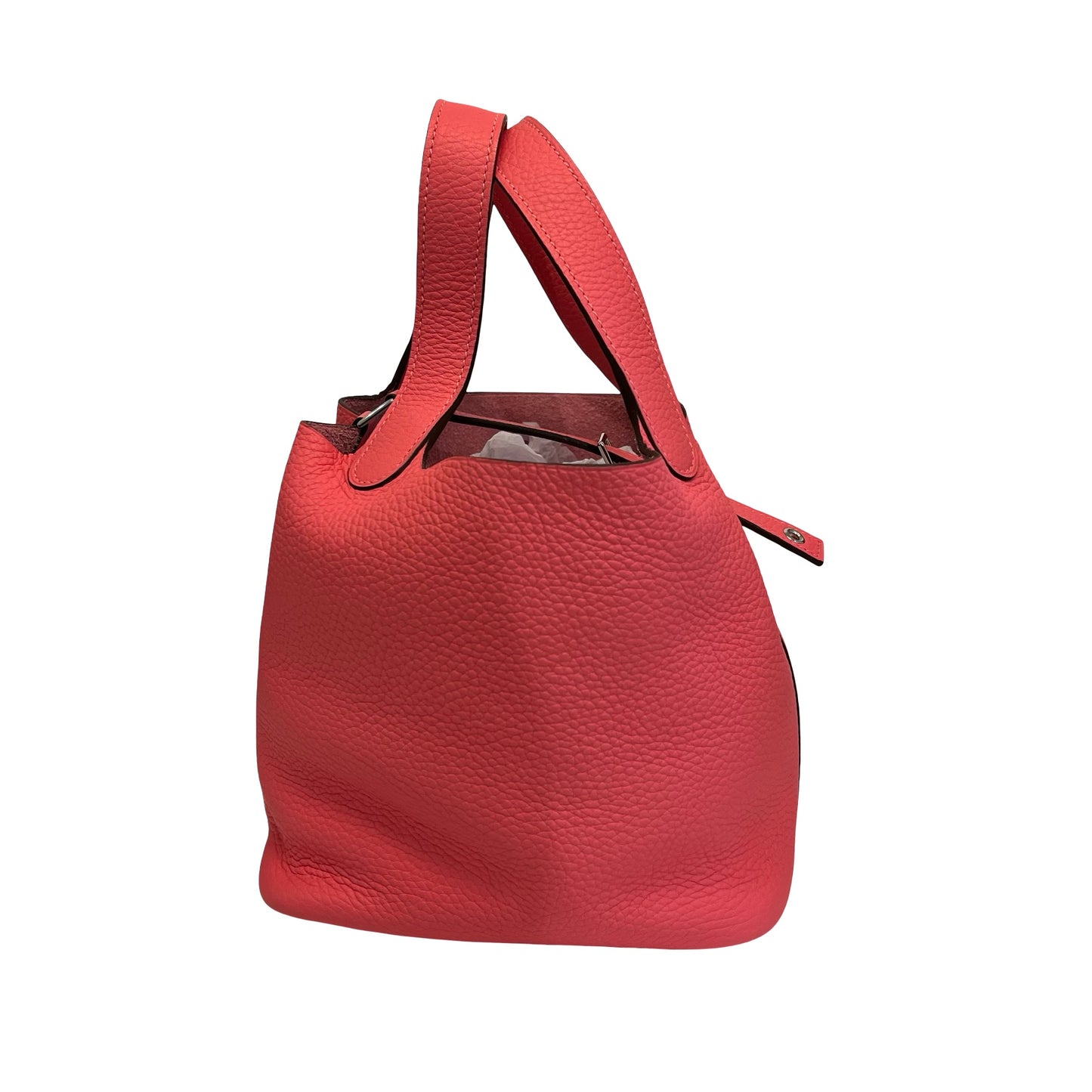 Used HERMÈS Bucket Bag Pink