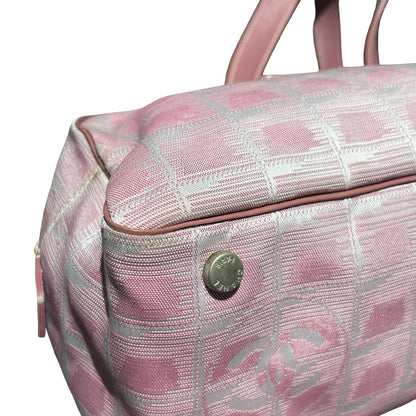 Used Chanel Nylon Handbag Pink