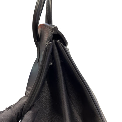 Used HERMES Togo Birkin Handbag Black