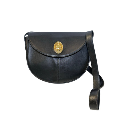 Used DIOR Epi Leather Vintage cross body Shoulder Bag Black GHW
