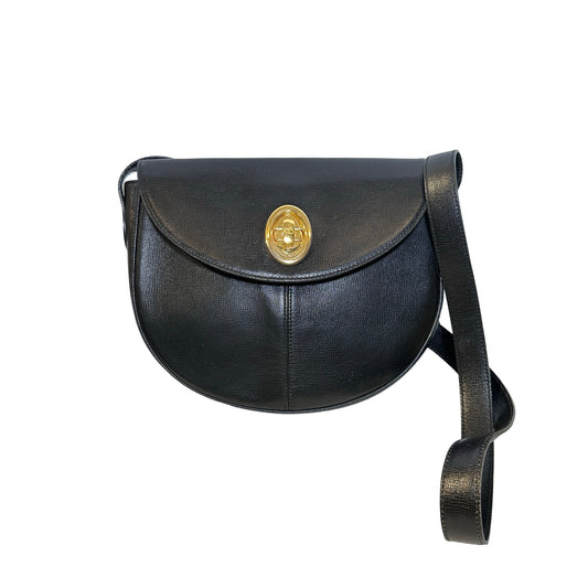Used DIOR Epi Leather Vintage cross body Shoulder Bag Black GHW