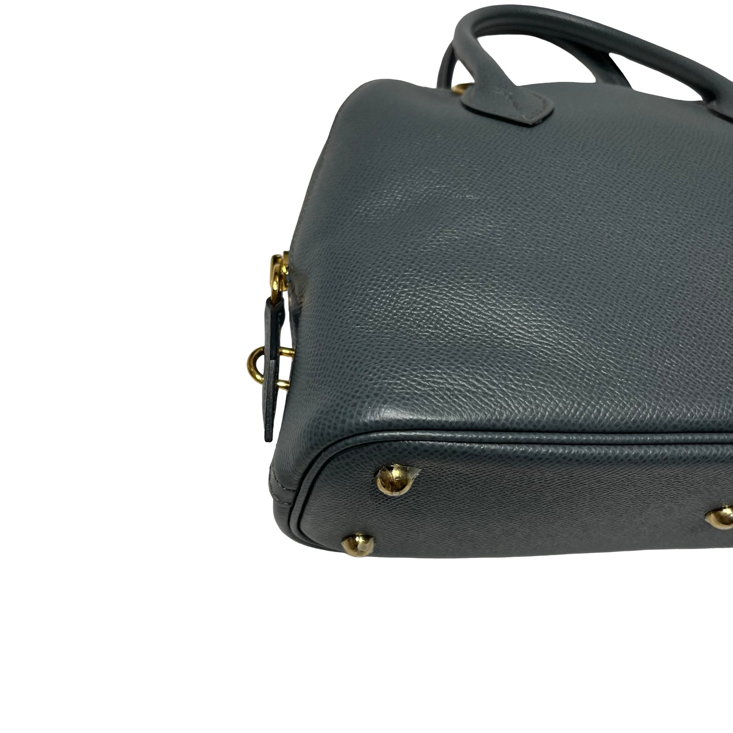 Used HERMÈS BOLIDE 25 Two Way Shoulder Bag Blue GHW