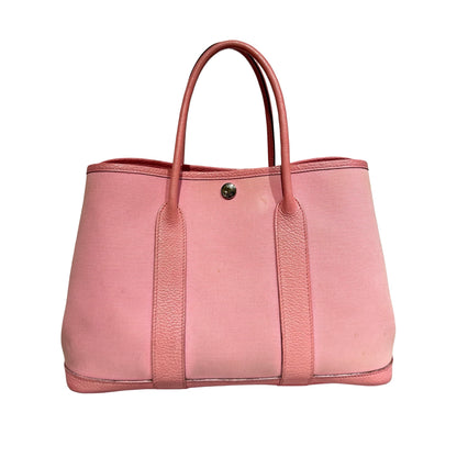 Used HERMÈS Canvas GP 30 Handbag Pink